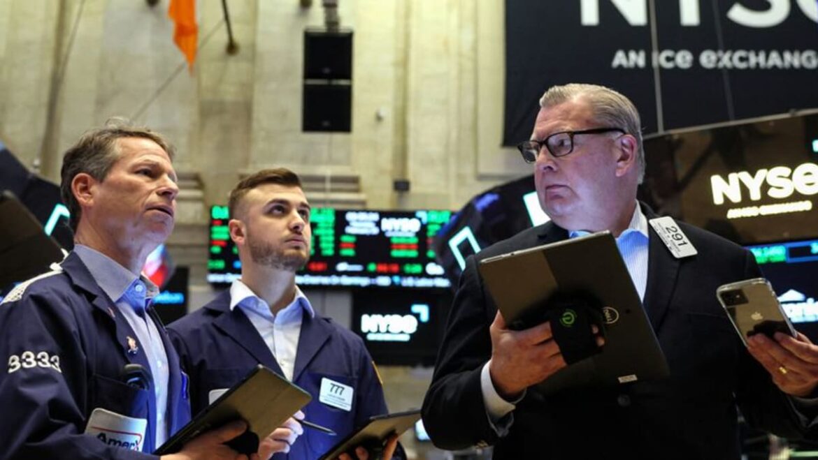 Shares rally to records ahead of US jobs report, yields and dollar down