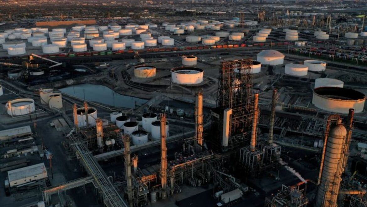 Oil prices slip after data points to cooling US economy